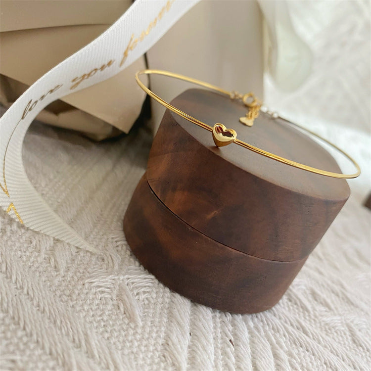 Full Body 925 Sterling Silver Glossy Niche Korean Bracelet